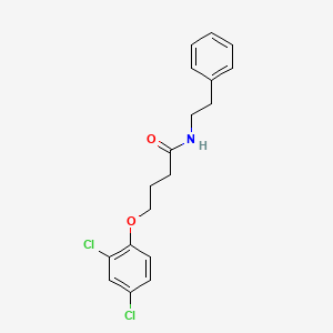 molecular formula C18H19Cl2NO2 B3842296 4-(2,4-dichlorophenoxy)-N-(2-phenylethyl)butanamide 