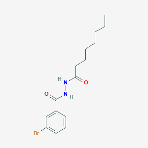molecular formula C15H21BrN2O2 B3842315 3-bromo-N'-octanoylbenzohydrazide 