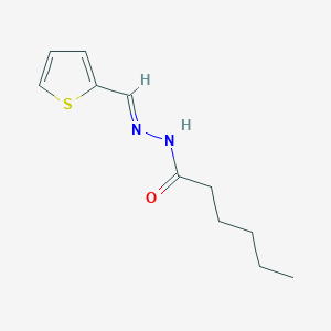 molecular formula C11H16N2OS B3842413 N'-(2-thienylmethylene)hexanohydrazide 