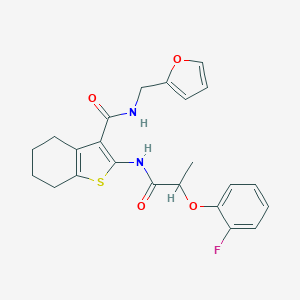 2-{[2-(2-fluorophenoxy)propanoyl]amino}-N-(2-furylmethyl)-4,5,6,7-tetrahydro-1-benzothiophene-3-carboxamide