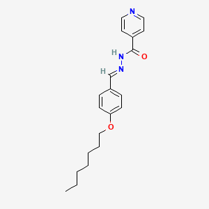 molecular formula C20H25N3O2 B3842434 N'-[4-(heptyloxy)benzylidene]isonicotinohydrazide 