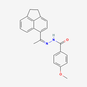 N'-[1-(1,2-dihydro-5-acenaphthylenyl)ethylidene]-4-methoxybenzohydrazide