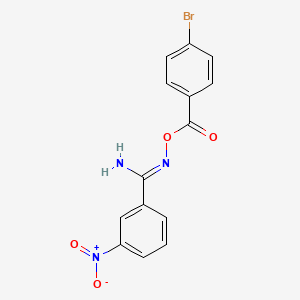 N'-[(4-bromobenzoyl)oxy]-3-nitrobenzenecarboximidamide