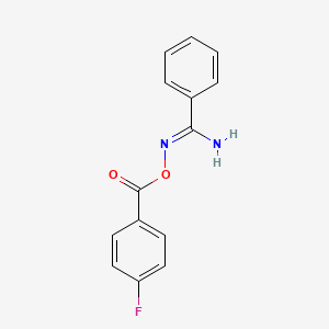 N'-[(4-fluorobenzoyl)oxy]benzenecarboximidamide