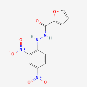 molecular formula C11H8N4O6 B3842489 N'-(2,4-dinitrophenyl)-2-furohydrazide 