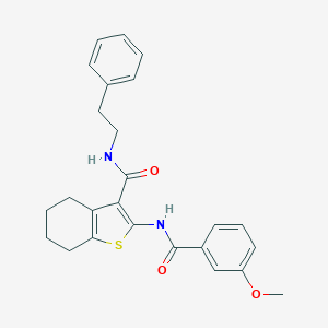 2-[(3-methoxybenzoyl)amino]-N-(2-phenylethyl)-4,5,6,7-tetrahydro-1-benzothiophene-3-carboxamide