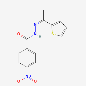 4-nitro-N'-[1-(2-thienyl)ethylidene]benzohydrazide