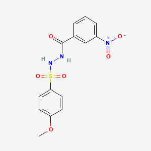N'-[(4-methoxyphenyl)sulfonyl]-3-nitrobenzohydrazide