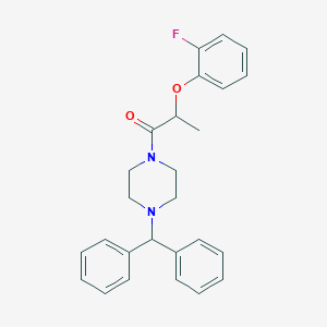 1-[4-(Diphenylmethyl)piperazin-1-yl]-2-(2-fluorophenoxy)propan-1-one