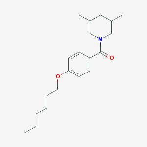 (3,5-Dimethylpiperidin-1-yl)[4-(hexyloxy)phenyl]methanone