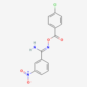 N'-[(4-chlorobenzoyl)oxy]-3-nitrobenzenecarboximidamide