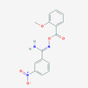 N'-[(2-methoxybenzoyl)oxy]-3-nitrobenzenecarboximidamide