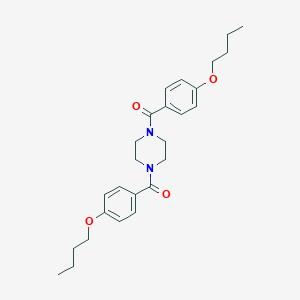 molecular formula C26H34N2O4 B384257 1,4-Bis(4-butoxybenzoyl)piperazine CAS No. 617677-56-2