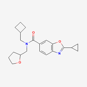 N-(cyclobutylmethyl)-2-cyclopropyl-N-(tetrahydro-2-furanylmethyl)-1,3-benzoxazole-6-carboxamide