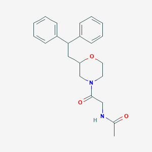 molecular formula C22H26N2O3 B3842583 N-{2-[2-(2,2-diphenylethyl)-4-morpholinyl]-2-oxoethyl}acetamide 
