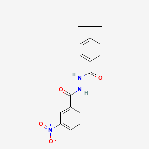 molecular formula C18H19N3O4 B3842602 N'-(4-tert-butylbenzoyl)-3-nitrobenzohydrazide 