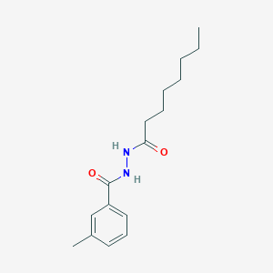 molecular formula C16H24N2O2 B3842614 3-methyl-N'-octanoylbenzohydrazide 