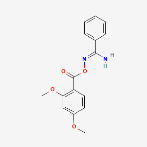 molecular formula C16H16N2O4 B3842630 N'-[(2,4-dimethoxybenzoyl)oxy]benzenecarboximidamide 