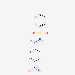 molecular formula C13H13N3O4S B3842633 4-methyl-N'-(4-nitrophenyl)benzenesulfonohydrazide 