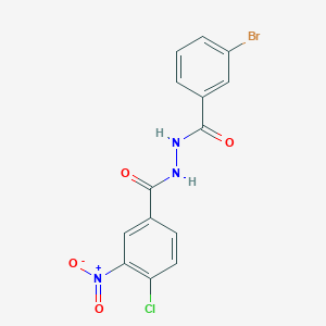 molecular formula C14H9BrClN3O4 B3842666 N'-(3-bromobenzoyl)-4-chloro-3-nitrobenzohydrazide 
