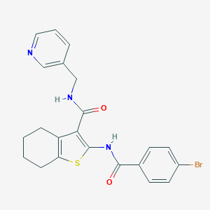 2-[(4-bromobenzoyl)amino]-N-(3-pyridinylmethyl)-4,5,6,7-tetrahydro-1-benzothiophene-3-carboxamide