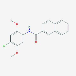 molecular formula C19H16ClNO3 B3842715 N-(4-chloro-2,5-dimethoxyphenyl)-2-naphthamide 