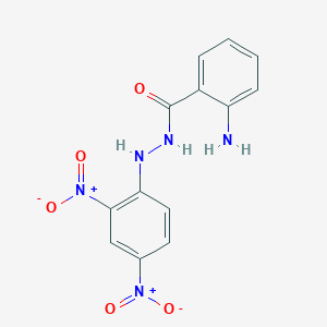 molecular formula C13H11N5O5 B3842730 2-amino-N'-(2,4-dinitrophenyl)benzohydrazide 