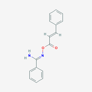 molecular formula C16H14N2O2 B3842773 N'-(cinnamoyloxy)benzenecarboximidamide 