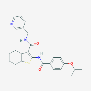 2-[(4-isopropoxybenzoyl)amino]-N-(3-pyridinylmethyl)-4,5,6,7-tetrahydro-1-benzothiophene-3-carboxamide