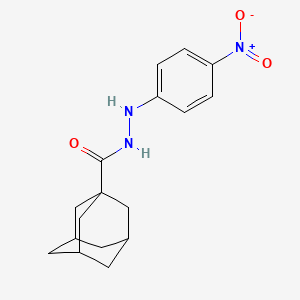 molecular formula C17H21N3O3 B3842894 N'-(4-nitrophenyl)-1-adamantanecarbohydrazide 