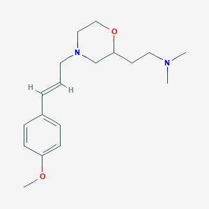 molecular formula C18H28N2O2 B3842906 (2-{4-[(2E)-3-(4-methoxyphenyl)-2-propen-1-yl]-2-morpholinyl}ethyl)dimethylamine 