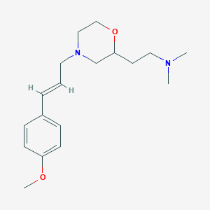 2-[4-[(E)-3-(4-methoxyphenyl)prop-2-enyl]morpholin-2-yl]-N,N-dimethylethanamine