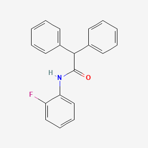 molecular formula C20H16FNO B3842939 N-(2-fluorophenyl)-2,2-diphenylacetamide 