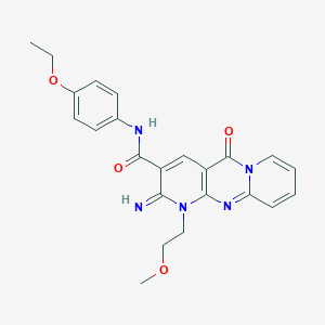 N-(4-ethoxyphenyl)-2-imino-1-(2-methoxyethyl)-5-oxo-1,5-dihydro-2H-dipyrido[1,2-a:2,3-d]pyrimidine-3-carboxamide