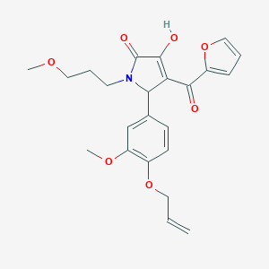5-[4-(allyloxy)-3-methoxyphenyl]-4-(2-furoyl)-3-hydroxy-1-(3-methoxypropyl)-1,5-dihydro-2H-pyrrol-2-one