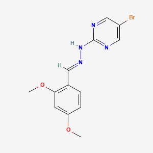 molecular formula C13H13BrN4O2 B3843107 2,4-dimethoxybenzaldehyde (5-bromo-2-pyrimidinyl)hydrazone 