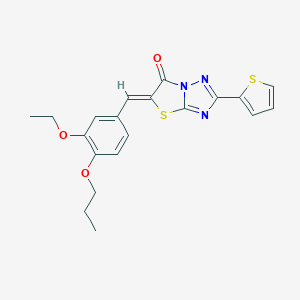 5-(3-ethoxy-4-propoxybenzylidene)-2-(2-thienyl)[1,3]thiazolo[3,2-b][1,2,4]triazol-6(5H)-one