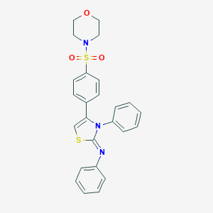 N-(4-[4-(4-morpholinylsulfonyl)phenyl]-3-phenyl-1,3-thiazol-2(3H)-ylidene)-N-phenylamine