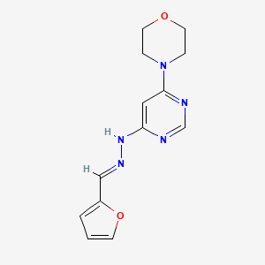 molecular formula C13H15N5O2 B3843249 2-furaldehyde [6-(4-morpholinyl)-4-pyrimidinyl]hydrazone 