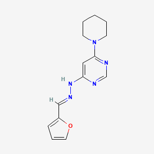 2-furaldehyde [6-(1-piperidinyl)-4-pyrimidinyl]hydrazone