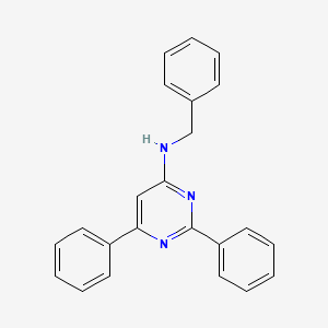 N-benzyl-2,6-diphenyl-4-pyrimidinamine