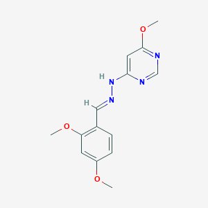 2,4-dimethoxybenzaldehyde (6-methoxy-4-pyrimidinyl)hydrazone