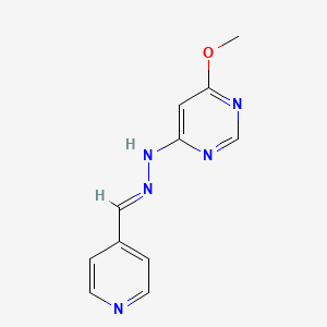 isonicotinaldehyde (6-methoxy-4-pyrimidinyl)hydrazone