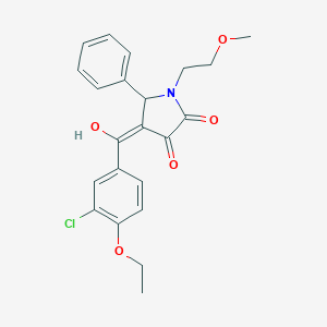 4-(3-chloro-4-ethoxybenzoyl)-3-hydroxy-1-(2-methoxyethyl)-5-phenyl-1,5-dihydro-2H-pyrrol-2-one