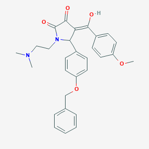 5-[4-(benzyloxy)phenyl]-1-[2-(dimethylamino)ethyl]-3-hydroxy-4-(4-methoxybenzoyl)-1,5-dihydro-2H-pyrrol-2-one