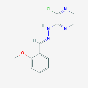 molecular formula C12H11ClN4O B3843540 2-methoxybenzaldehyde (3-chloro-2-pyrazinyl)hydrazone 