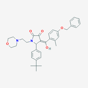 4-[4-(benzyloxy)-2-methylbenzoyl]-5-(4-tert-butylphenyl)-3-hydroxy-1-[2-(4-morpholinyl)ethyl]-1,5-dihydro-2H-pyrrol-2-one