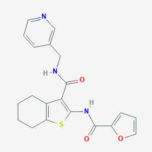 2-(2-furoylamino)-N-(3-pyridinylmethyl)-4,5,6,7-tetrahydro-1-benzothiophene-3-carboxamide