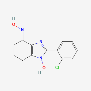 2-(2-chlorophenyl)-1-hydroxy-1,5,6,7-tetrahydro-4H-benzimidazol-4-one oxime