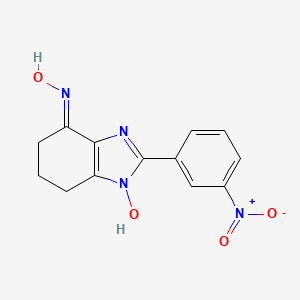1-hydroxy-2-(3-nitrophenyl)-1,5,6,7-tetrahydro-4H-benzimidazol-4-one oxime